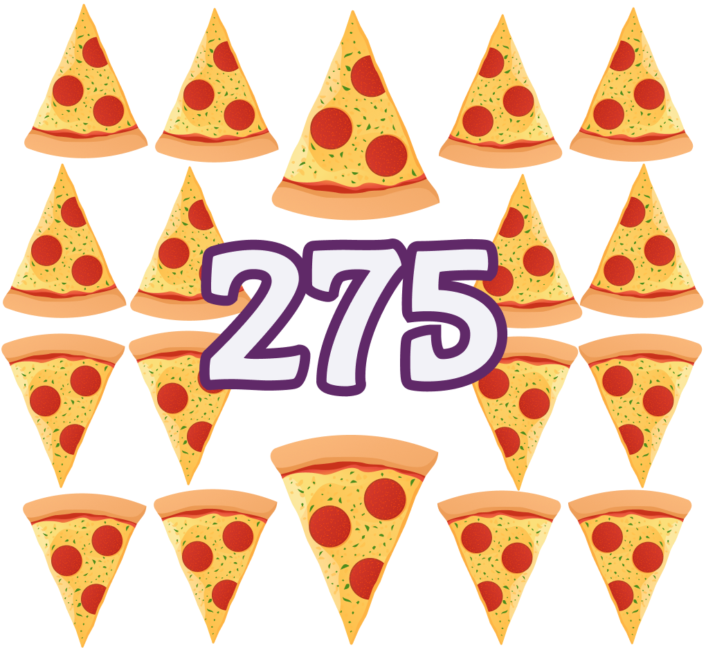 Resta de rebanadas de pizza resultado